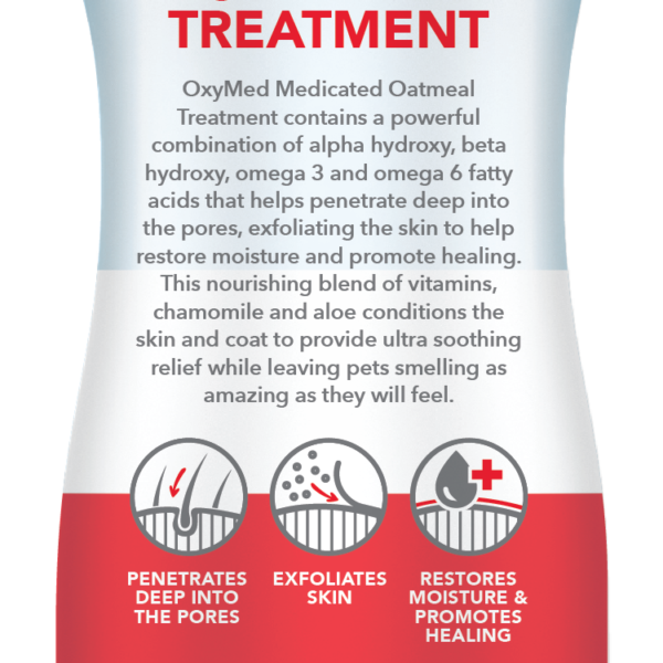 TropiClean OxyMed Medicated Oatmeal Treatment for Dogs and Cats