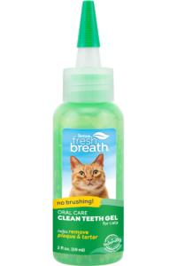TC FBR Website Image Oral Care Clean Teeth Gel For Cats 2oz Bottle FRONT