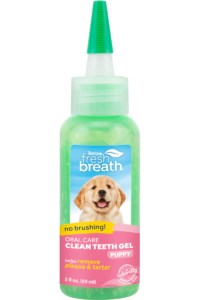 TC FBR Website Image Oral Care Clean Teeth Gel For Puppies 2oz Bottle FRONT