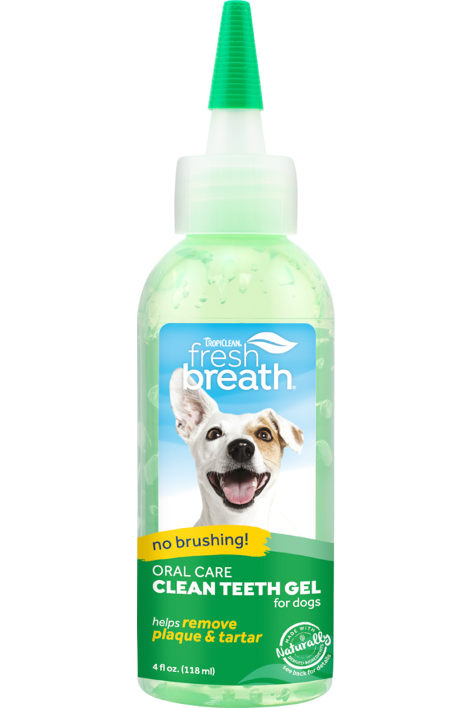 TropiClean Fresh Breath: Oral Care Gel for Dogs | No Brushing