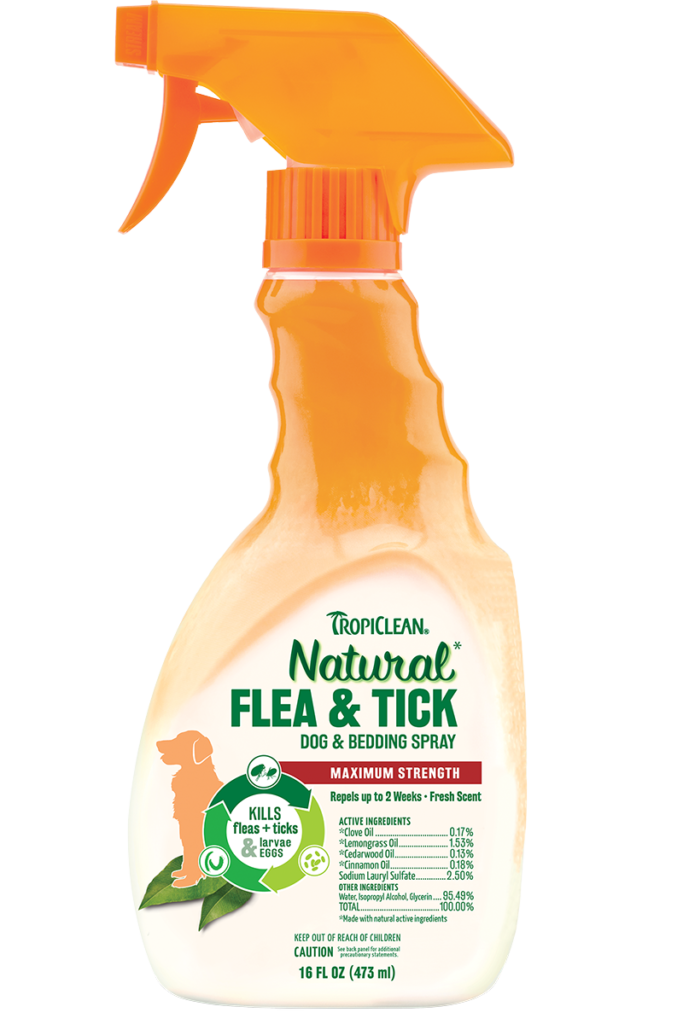 TropiClean Natural Flea & Tick Spray for Dogs TropiClean Pet Products
