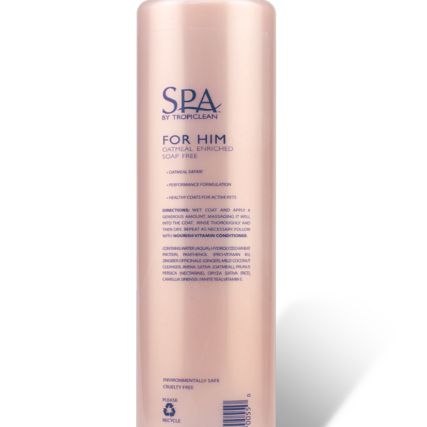 Spa For Him Shampoo for Pets TropiClean Pet Products for Dogs and Cats