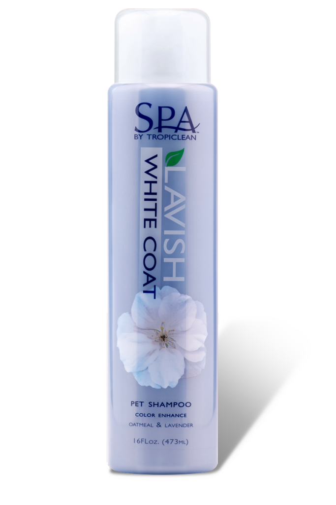 Spa White Coat Pet Shampoo TropiClean Pet Products for Dogs and Cats