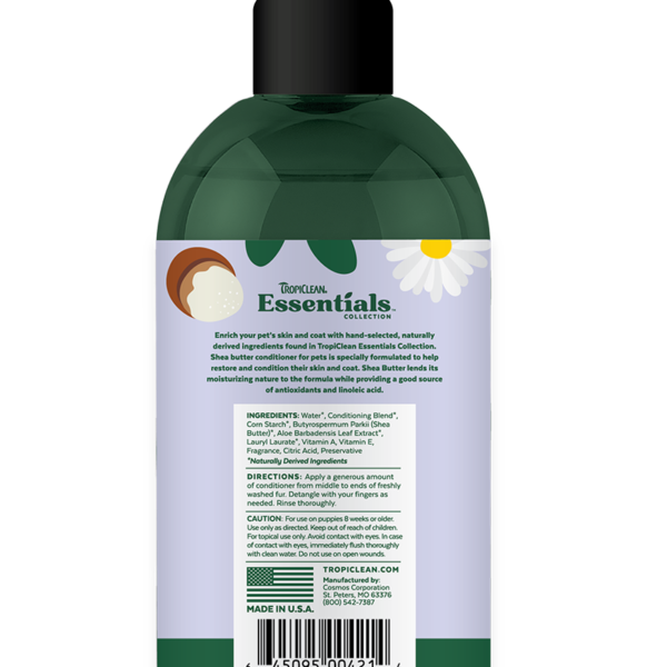 Essentials Shea Butter Conditioner for Dogs TropiClean Pet Products
