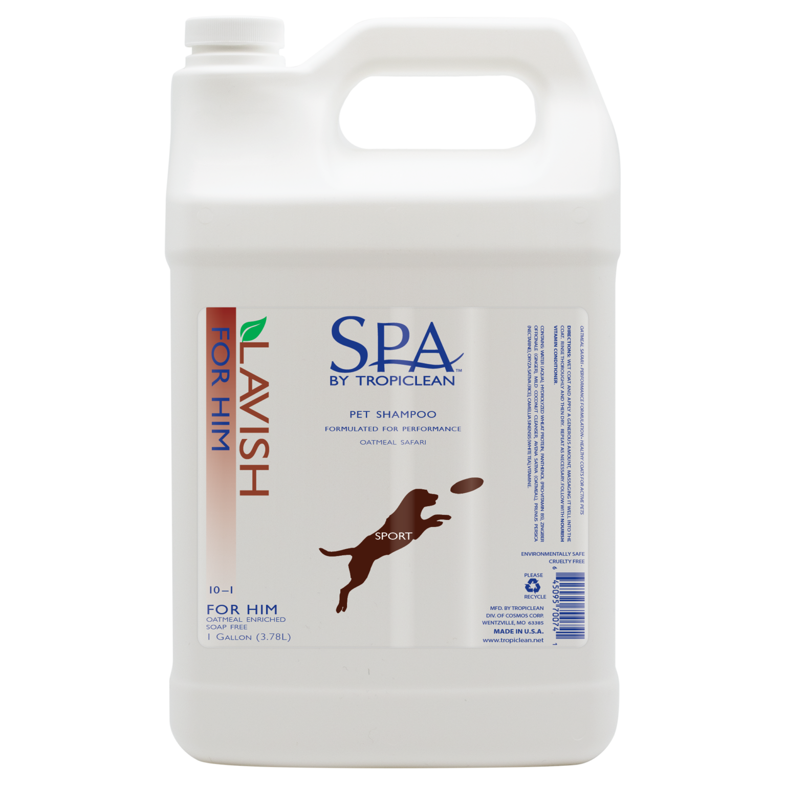 Spa For Him Shampoo for Pets TropiClean Pet Products for Dogs and Cats