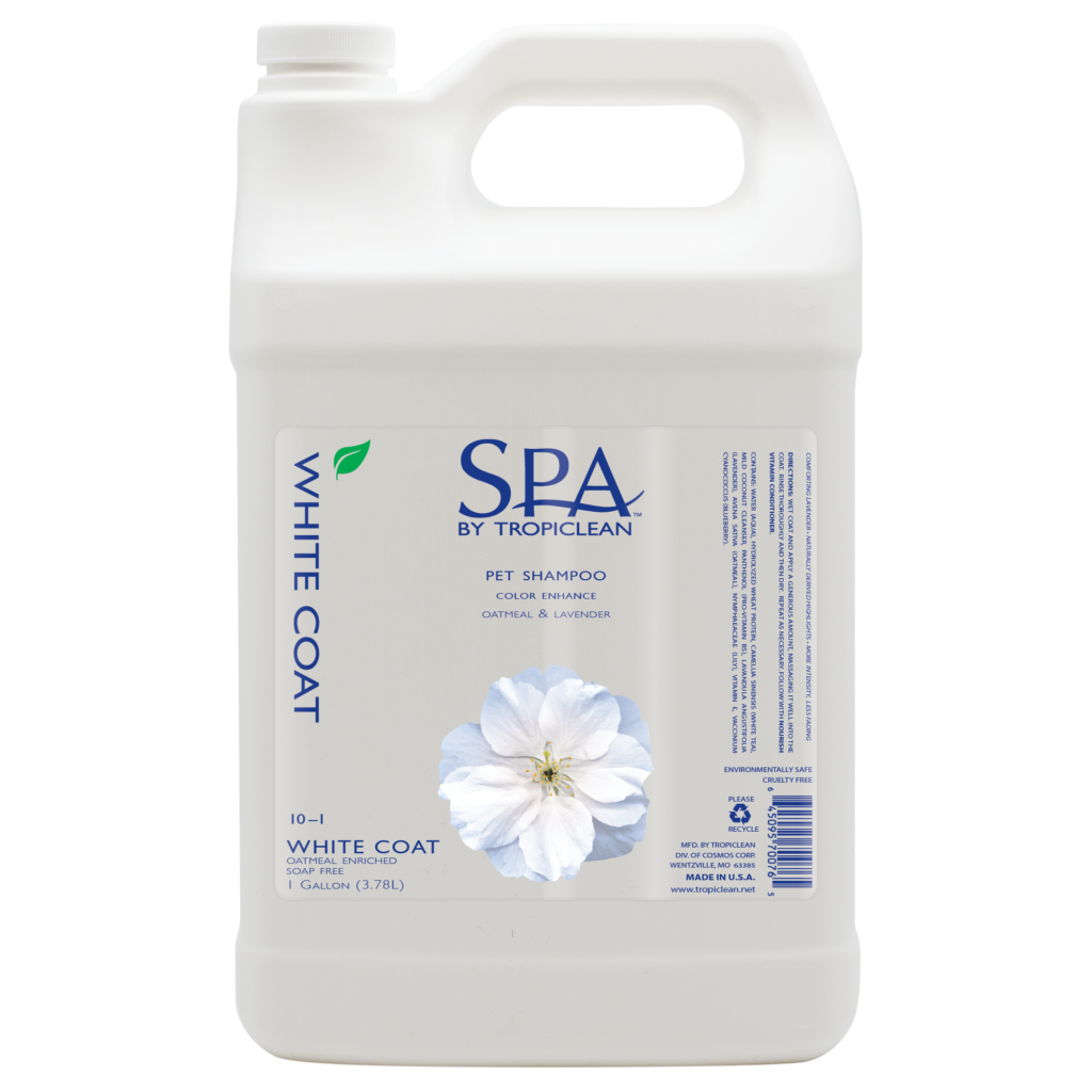 Spa White Coat Pet Shampoo TropiClean Pet Products for Dogs and Cats